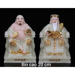 Cặp thần tài ông địa đá 8in hàng cao cấp
