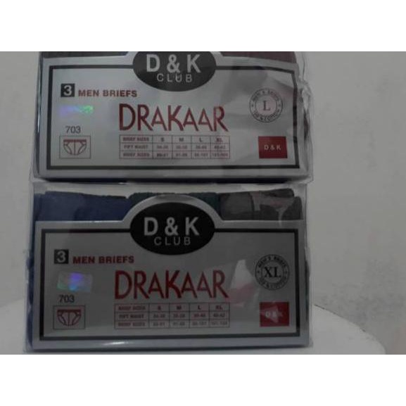 Set 3 Quần Lót Nam 703 DRAKAAR KD48