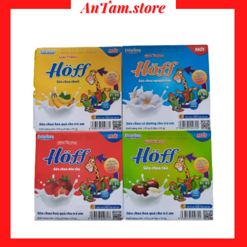Sữa chua Hoff cho bé đủ vị