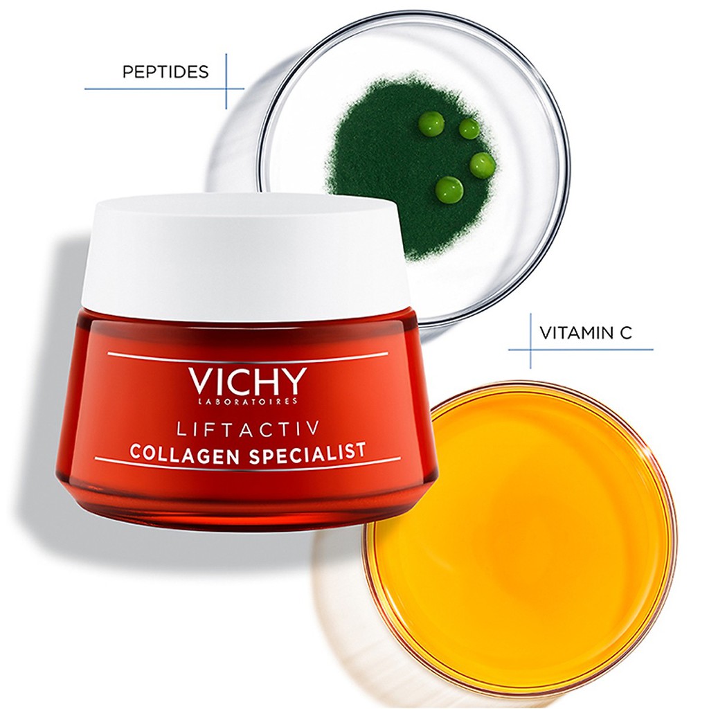 Kem Dưỡng Ngăn Lão Hóa, Sáng Da Vichy Collagen Liftactiv Collagen Specialist Chuyên Biệt (50ml)