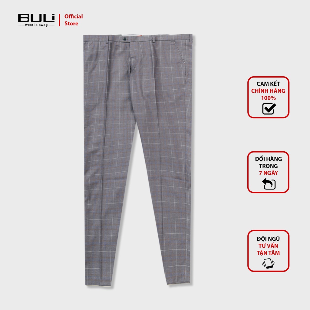 Quần Âu Nam Hàn Quốc Cao Cấp Local Brand BULI Dáng Đứng Mềm Mịn Không Bai Xù Giá Rẻ 79 Ô Chìm