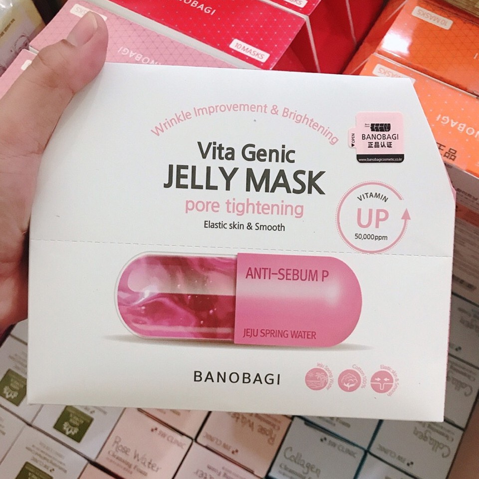 Hộp 10 mặt nạ Banobagi Vita Genic, Stem Cell, Super Collagen Mask Hàn Quốc mẫu mới 30ml | BigBuy360 - bigbuy360.vn