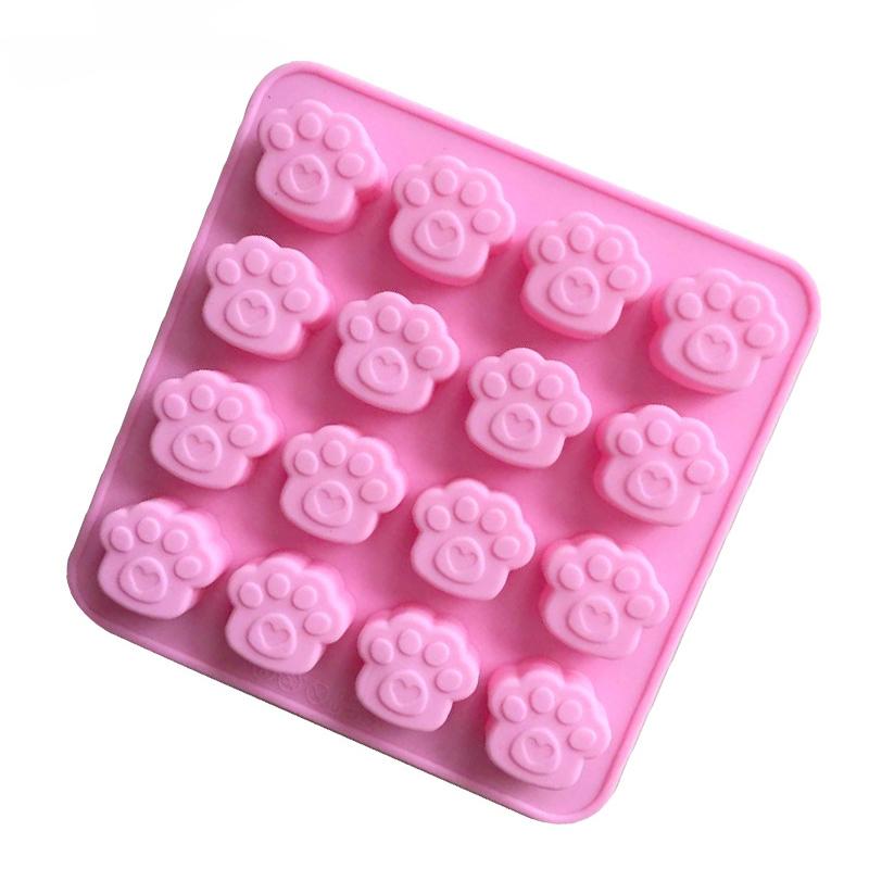 Khuôn Silicone Tạo Hình Dấu Chân Mèo Trang Trí Bánh
