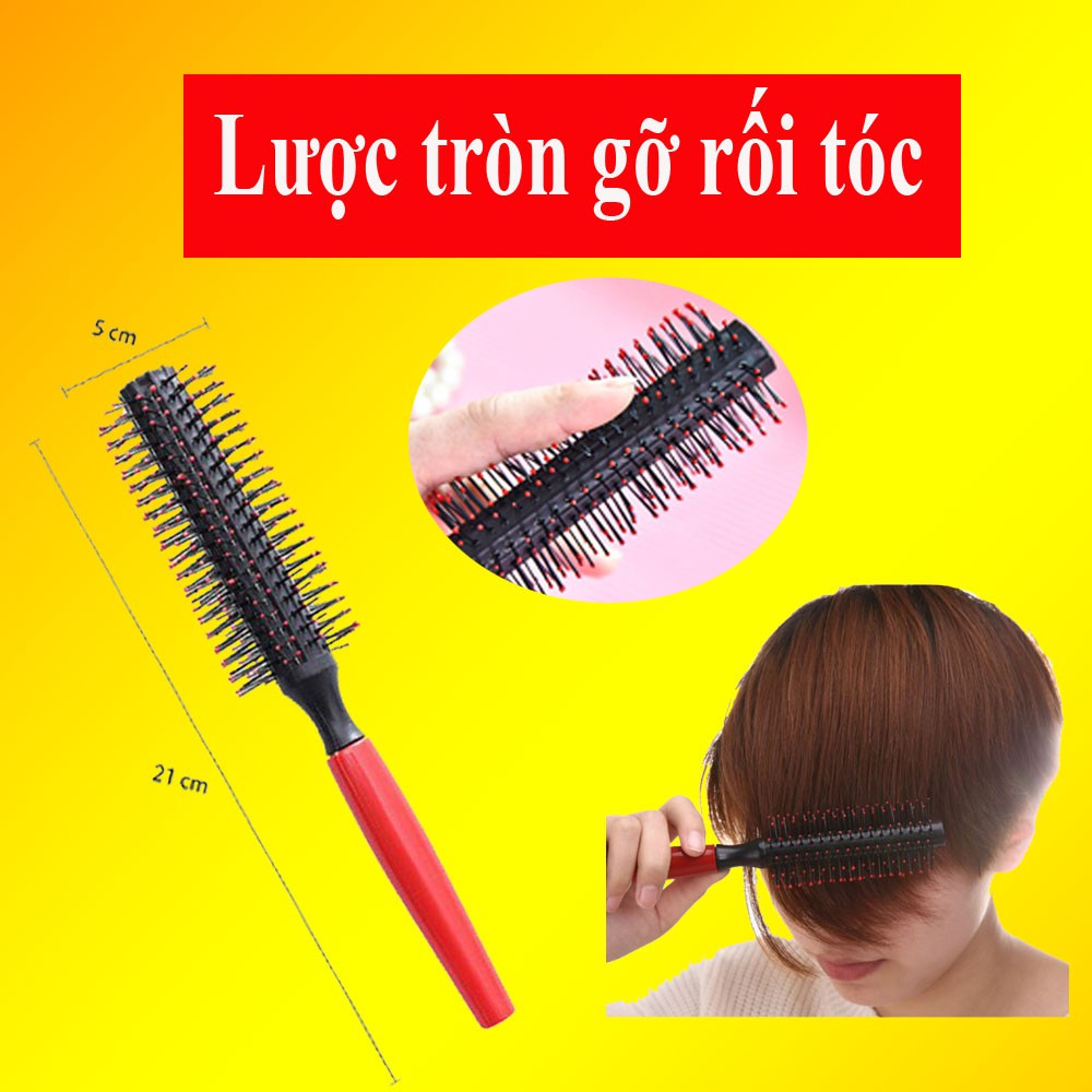 Lược tròn chải tóc uốn phồng [ LƯỢC TRÒN ] T&T