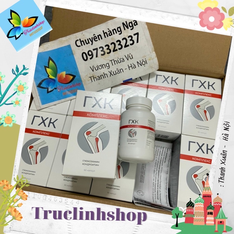 Viên  Komplex Glucosamin Chondroitin của Nga 90 viên