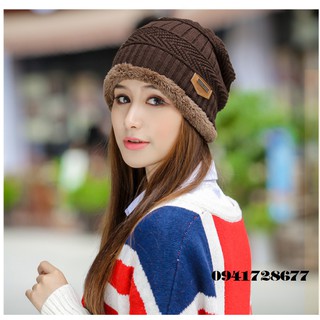 Mũ nón len nam nữ ấm áp thu đông Wool