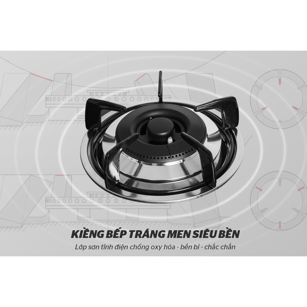 Bếp gas âm kính Sunhouse Mama MMB6632 -