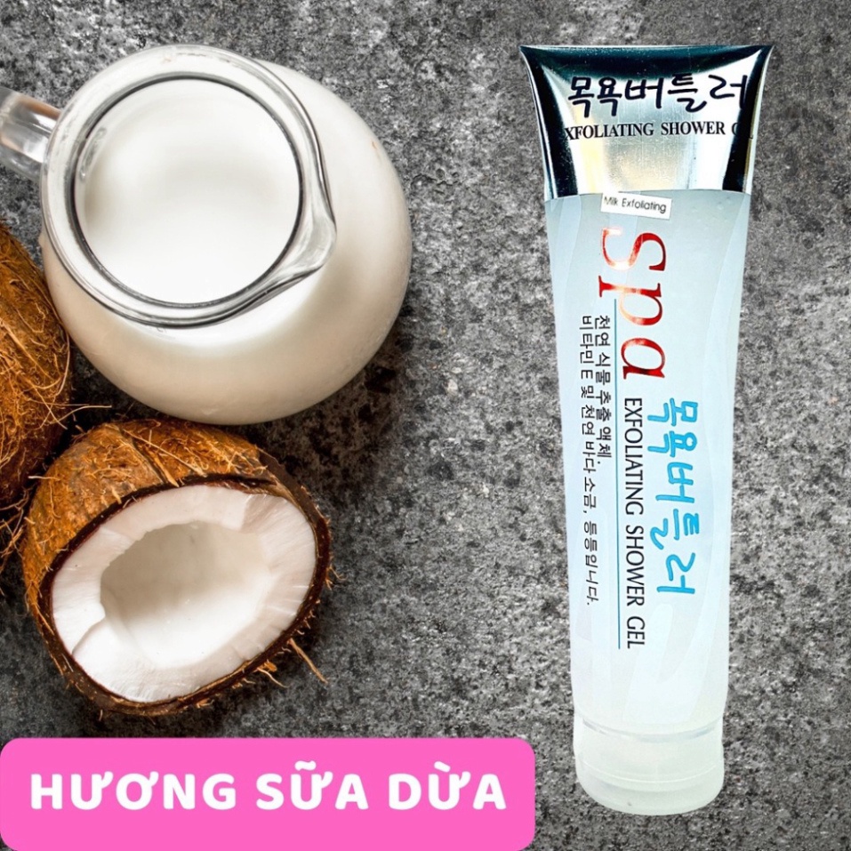 Tẩy tế bào chết ❤️𝑭𝒓𝒆𝒆𝒔𝒉𝒊𝒑❤️ Tẩy da chết body SPA Hàn Quốc 350ml - Gel tẩy tế bào chết toàn thân, dưỡng da trắng