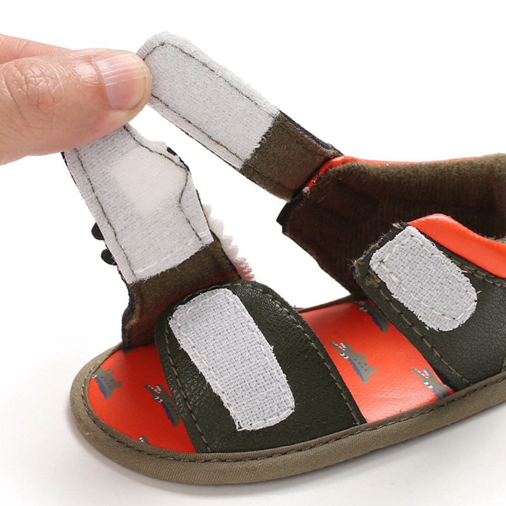 Xăng đan Đế Mềm Chống Trượt Thoáng Khí In Hình Cá Sấu Dành Cho Bé Trai