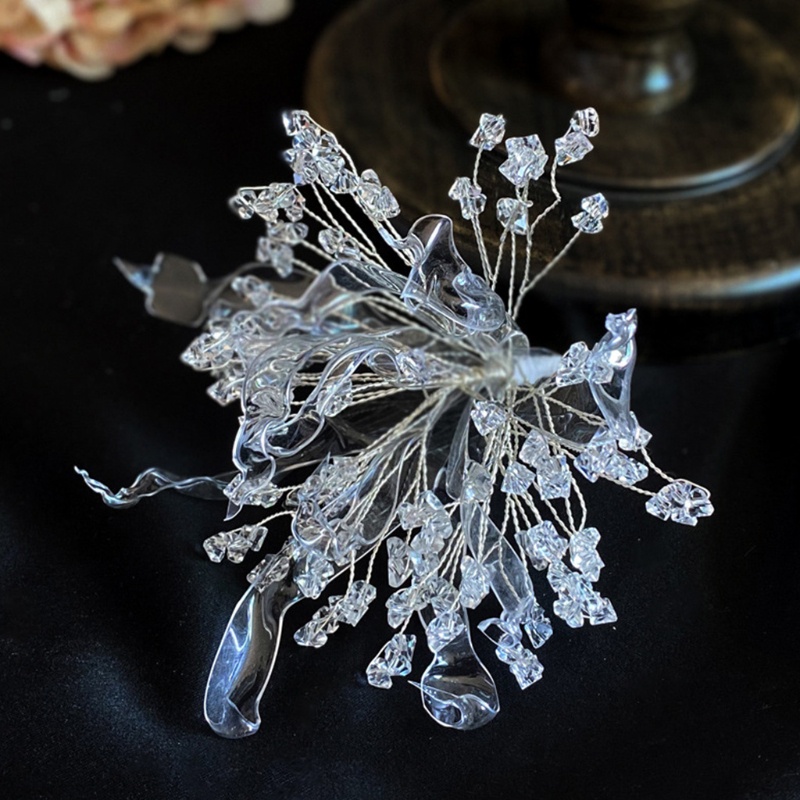 Vòng Hoa Pha Lê Handmade Xinh Xắn Dành Cho Cô Dâu