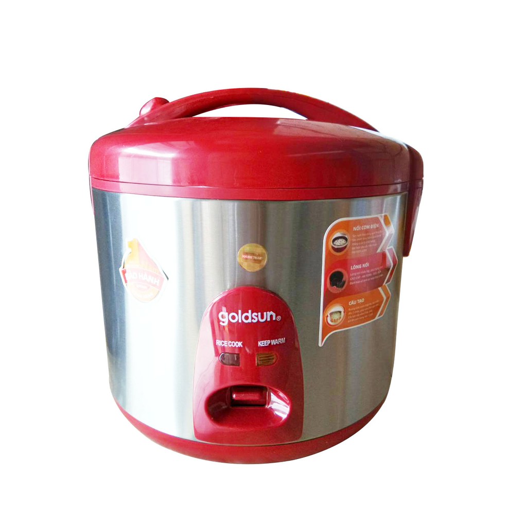 Nồi cơm điện Goldsun 1,8 lít ARC-G18TY (còn màu đỏ) | BigBuy360 - bigbuy360.vn