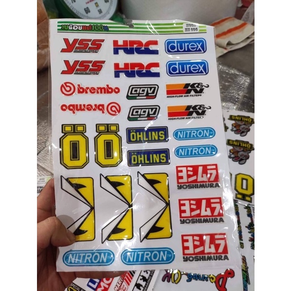 Tem dán xe máy tem nổi tem thái