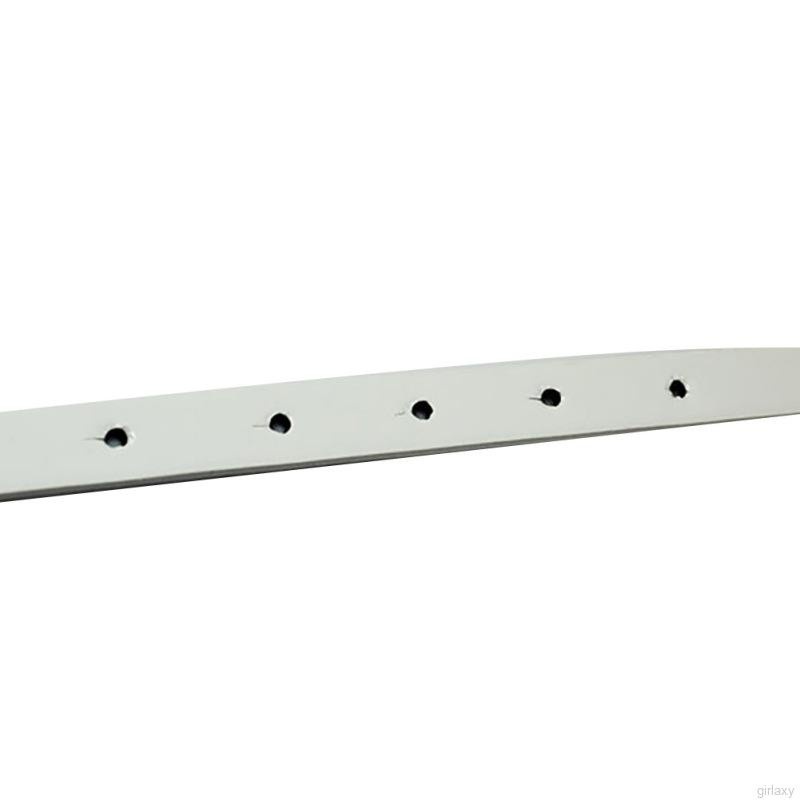 Thắt Lưng Da Pu Khóa Kim Loại Màu Trơn Thời Trang Hàn Quốc Cho Nữ