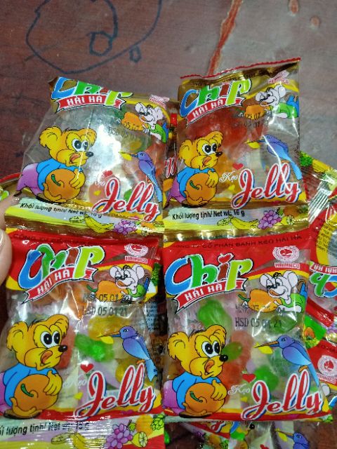 (10 gói )Kẹo Chip Hải Hà gói 16g