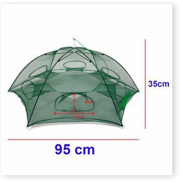 LƯỚI BÁT QUÁI BẮT  TÔM CÁ 12 CỬA NHẬP KHẨU