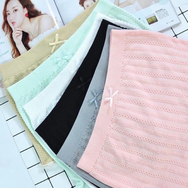 com bo 10 quần mặc váy túi zip co giãn 4 chiều xuất Nhật