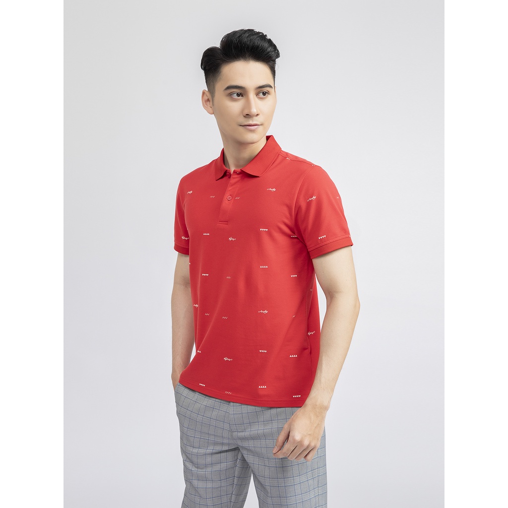 Áo  polo nam  ARISTINOcotton thấm hút mồ hôi  from rộng  APS017S1