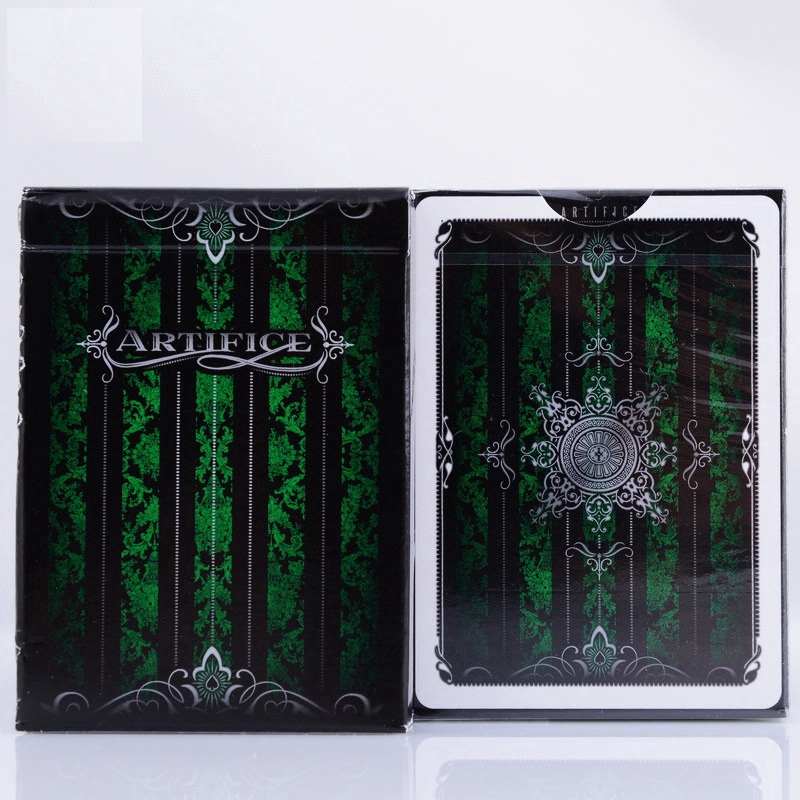 Bộ Bài Xanh Lá Ellusionist Artifice Playing Cards, Thẻ Sưu Tập USPCC, Trò Chơi Thẻ Ma Thuật, Đạo Cụ Ảo Thuật Cho Nhà Ảo Thuật