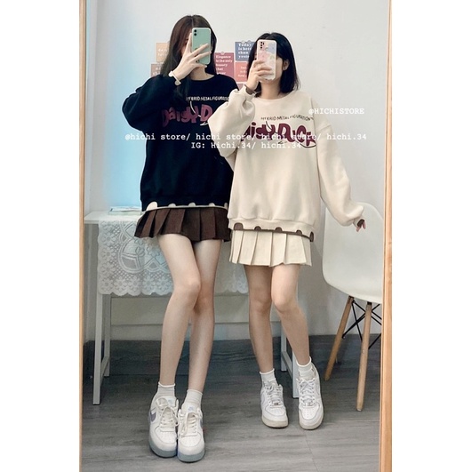 áo nỉ bông cổ tròn dn ẢNH THẬT VIDEO sweater hichi | BigBuy360 - bigbuy360.vn