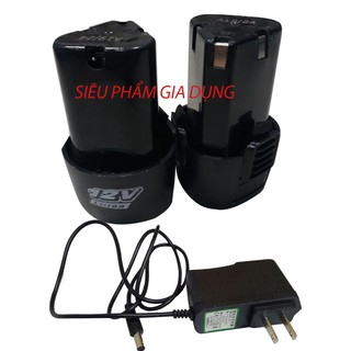 PIN 12V -SẠC 12V-DÙNG CHO MÁY KHOAN BẮT VÍT CẦM TAY 12V