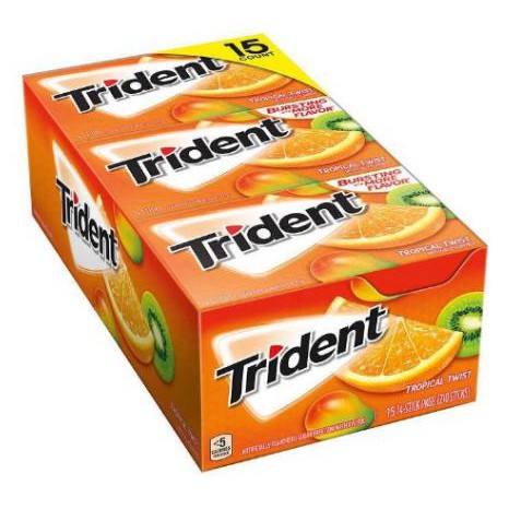 [Hot] 1 phong kẹo cao su Trident mỹ_vị dưa hấu
