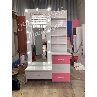 Bàn trang điểm cao 1m ngang 1m2 không đèn led