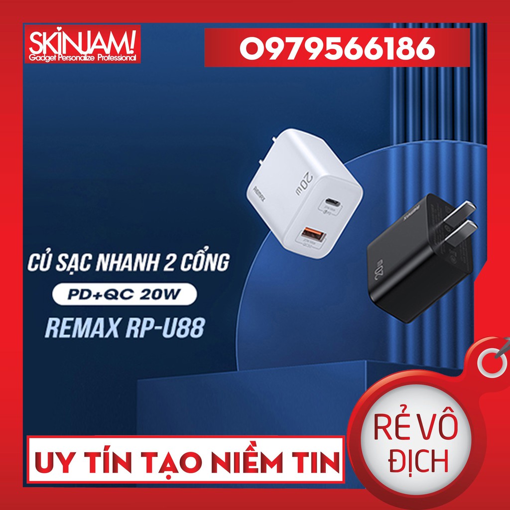 | Củ Sạc REMAX 20W | Củ Sạc Nhanh Cho iPhone REMAX RP-U88