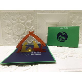Cầu Nguyện - Noel - Thiệp  3D
