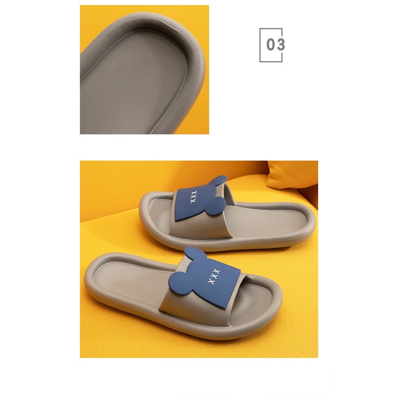 Dép Quai Ngang Chống Trượt Họa Tiết Hoạt Hình Dễ Thương Thời Trang Mùa Hè Cho Cặp Đôi
