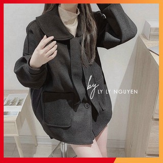 Bán sỉ áo khoác dạ kèm nơ hót 2021 0