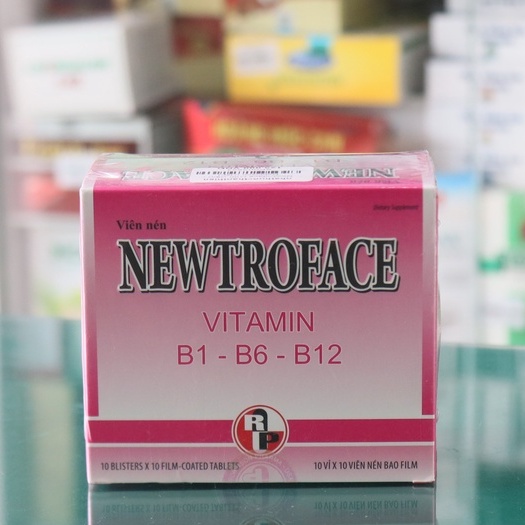 Newtroface Vitamin B1-B6-B12 – Hỗ trợ giảm triệu chứng thiếu máu , tăng sức đề kháng (100 viên)