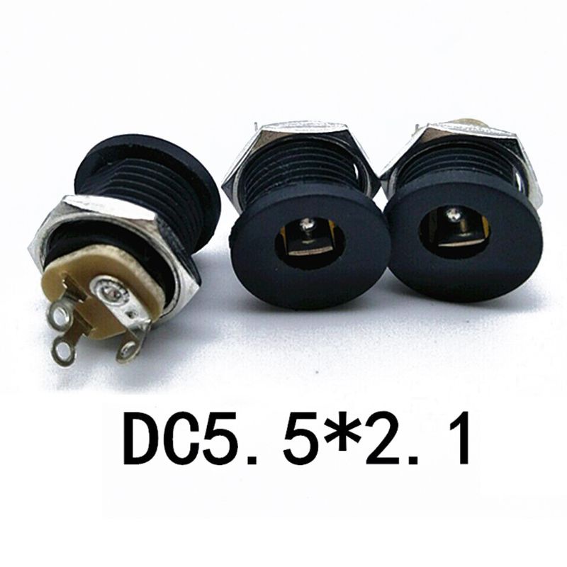 10 Cặp Jack Cắm Nguồn DC 5.5mmx2.1mm Siêu Bền Tiện Dụng