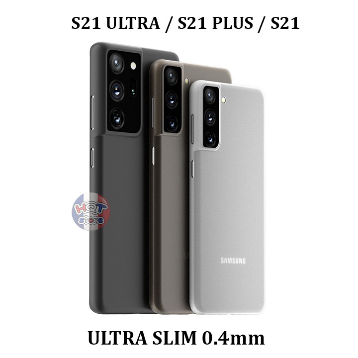 Ốp lưng siêu mỏng Ultra Slim 0.4mm S21 Ultra / S21 Plus / S21 Chống bám vân tay | WebRaoVat - webraovat.net.vn