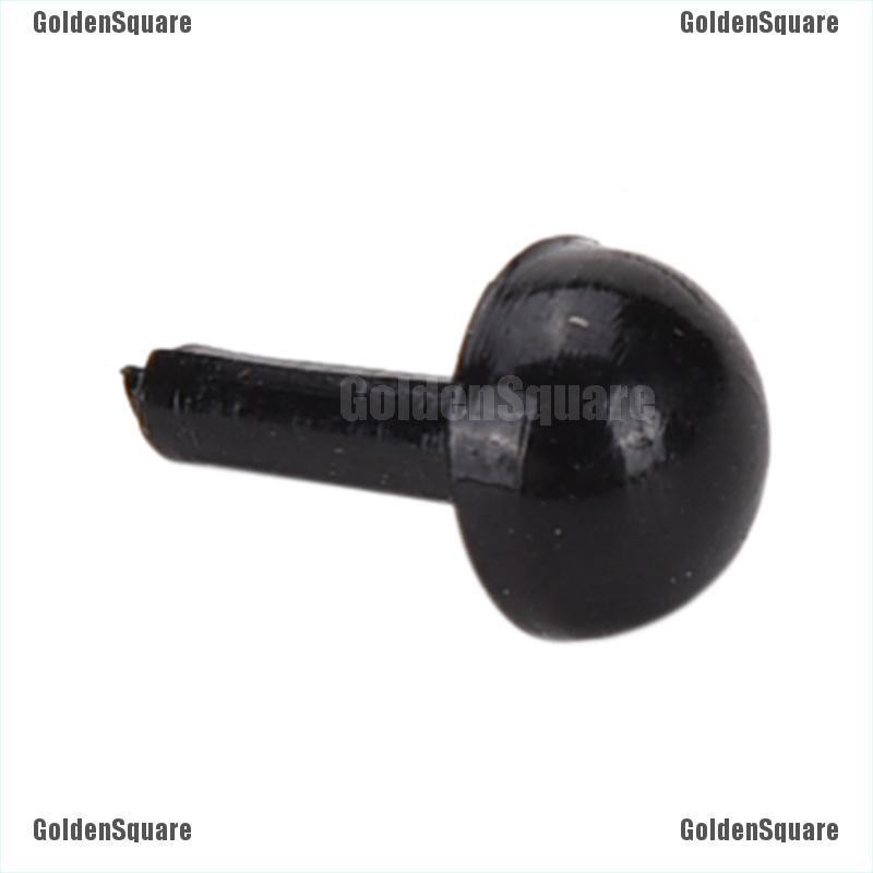 Set 100 Mắt Nhựa Màu Đen 4 Kích Cỡ Cho Búp Bê Gấu Bông