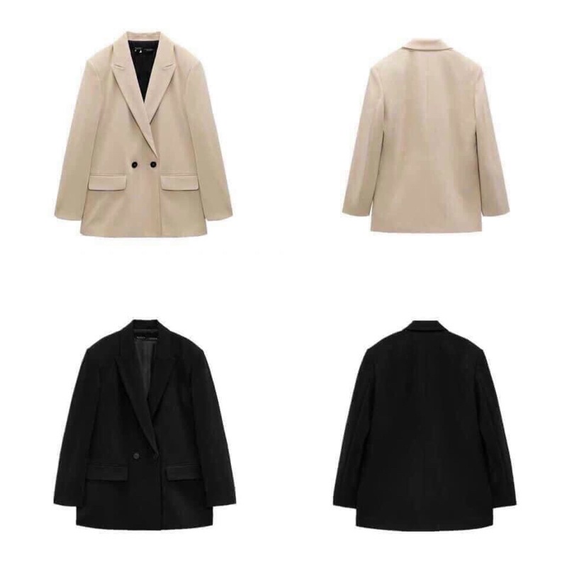 Áo khoác Blazer quốc dân 2 lớp lót trắng
