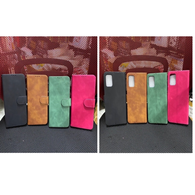 Bao da Samsung A03S case trong dẻo giữ máy,mặt ngoài giả da mềm êm