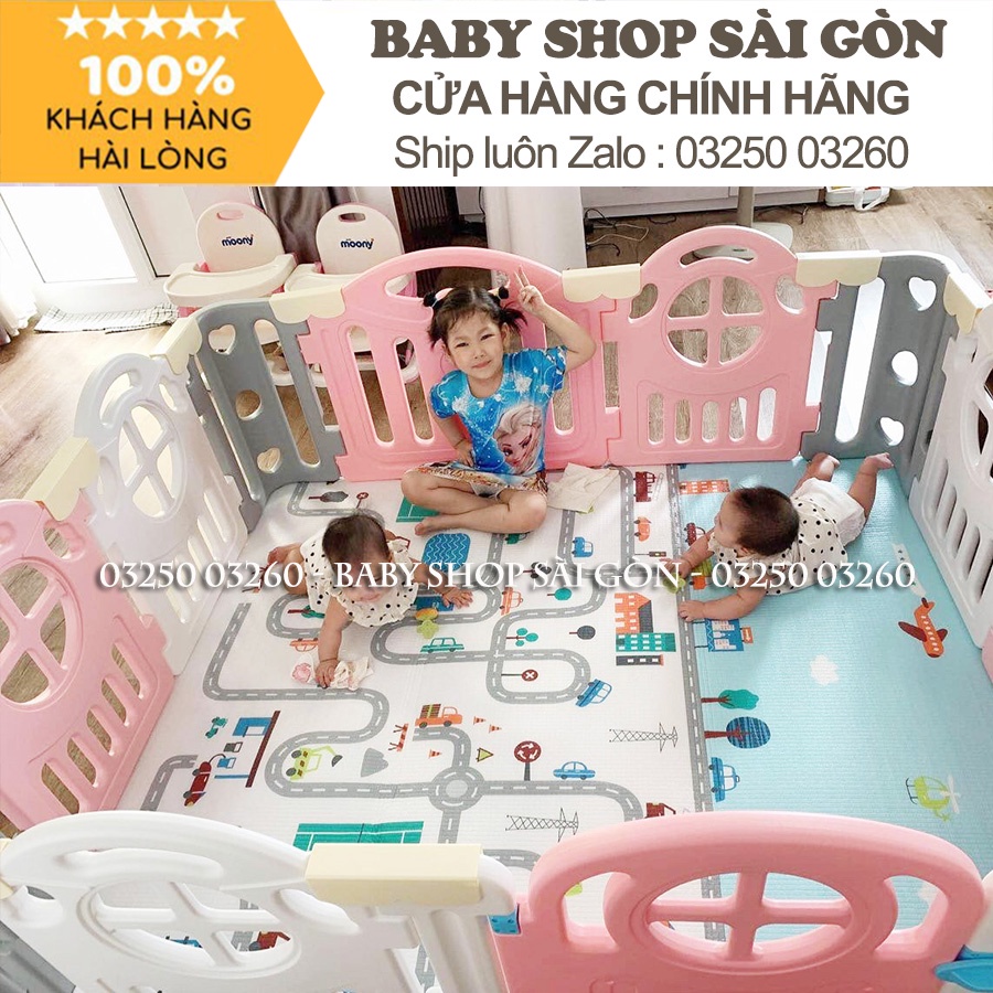 Cũi nhựa cho bé Hàn Quốc Newber Kitty bo góc cao cấp 1m5x1m8 ( Siêu dày dặn - Siêu chắc chắn)