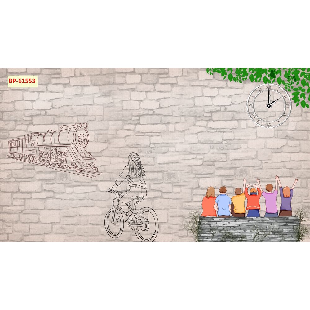 Tranh dán tường Quán Cafe, Trà Sữa, Trang Trí Cửa Hàng 3D Miễn Phí chèn tên riêng Quán, chèn chữ và logo theo yêu cầu