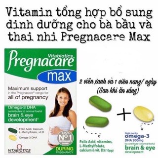 Vitamin bầu Anh Pregnacare max