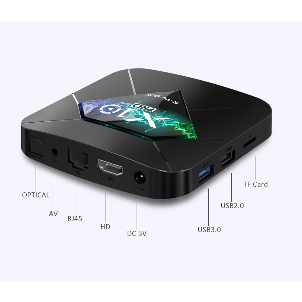 Android TV BOX X10,Phiên Bản Ram 2G Và 16GB - Chính Hãng - Free Nhiều Ứng Dụng- Kết Nối Nhanh- Bảo Hành 1 đổi 1 24 Tháng