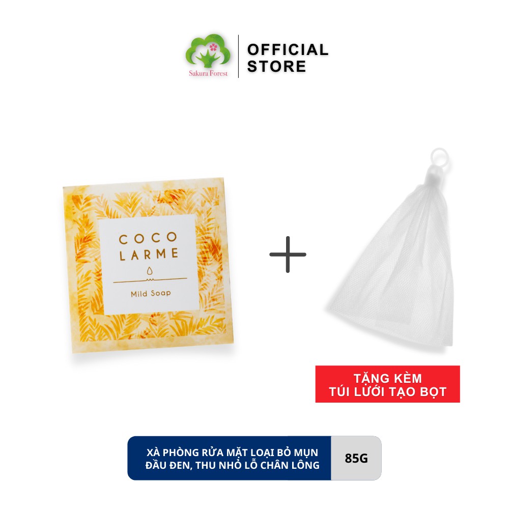 Xà phòng rửa mặt LOẠI BỎ MỤN ĐẦU ĐEN, thu nhỏ lỗ chân lông Cocolarme Mild Soap 14g, 85g | BigBuy360 - bigbuy360.vn