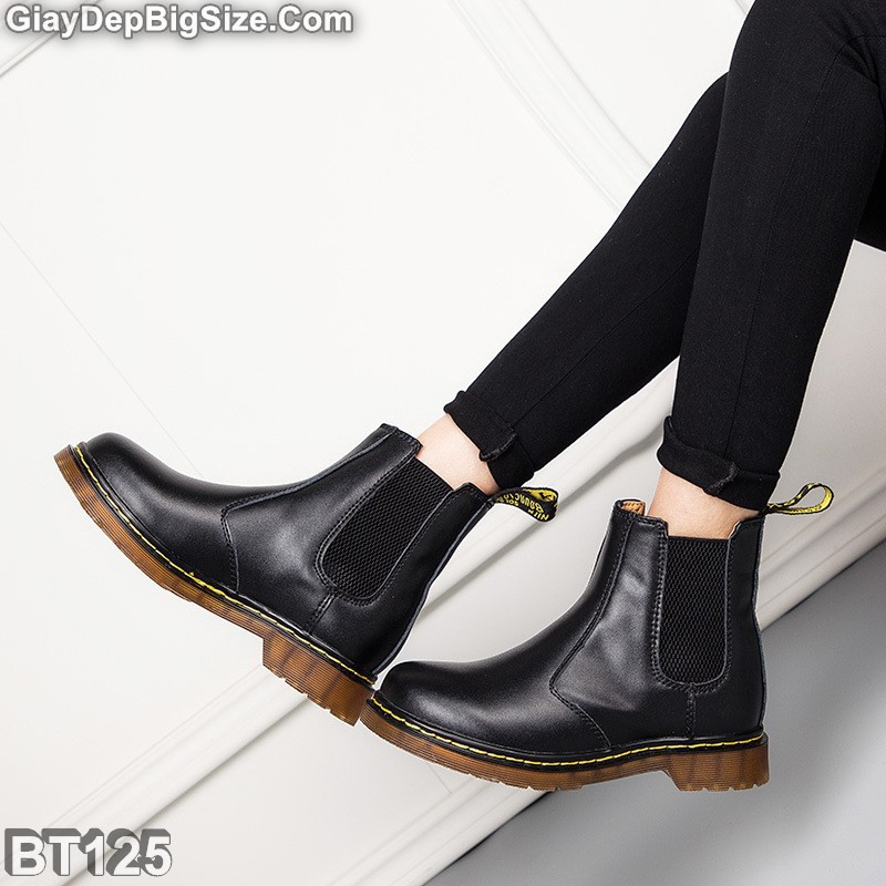 Giày Boot (bốt) Chelsea, giày cổ cao big size cỡ lớn EU:44-45 cho nam chân thon cân đối