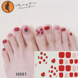 Sticker dán móng chân set 22 miếng