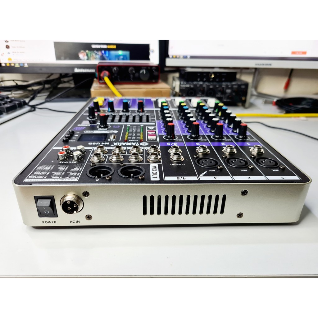 mixer Yamaha new 2021 M4 với 99 hiêu ứng delay echo vang reverd