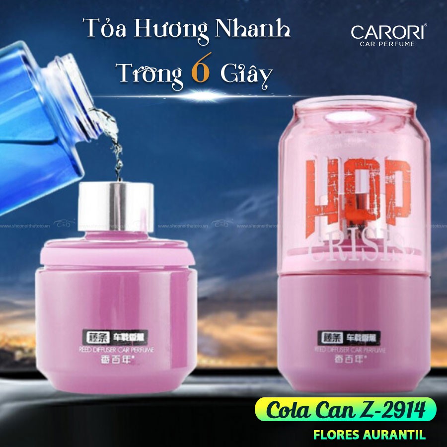 [Mã BMBAU50 giảm 10% đơn 99k] Nước Hoa Ô Tô CARORI Cola Can Z2914 Flores Aurantii 60ml Nhập Khẩu Chính Hãng