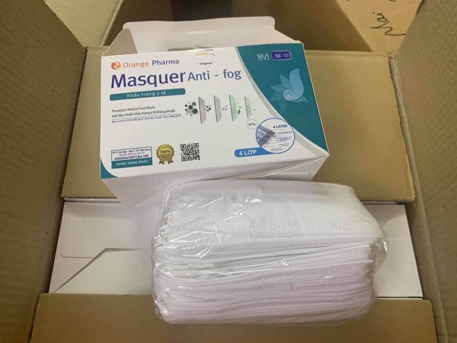 Khẩu trang kháng khuẩn 4 lớp Masquer - Orange Pharma