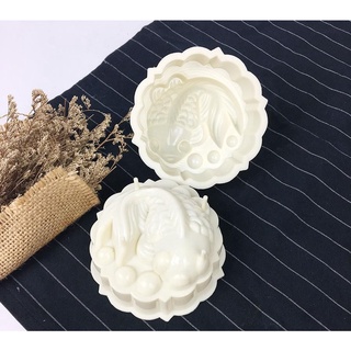 BỘ 2 KHUÔN RAU CÂU TRUNG THU HÌNH CÁ CHÉP 10 CM - RT34