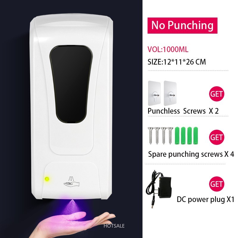 Máy đựng xà phòng rửa tay tự động không cần khoan tiện dụng