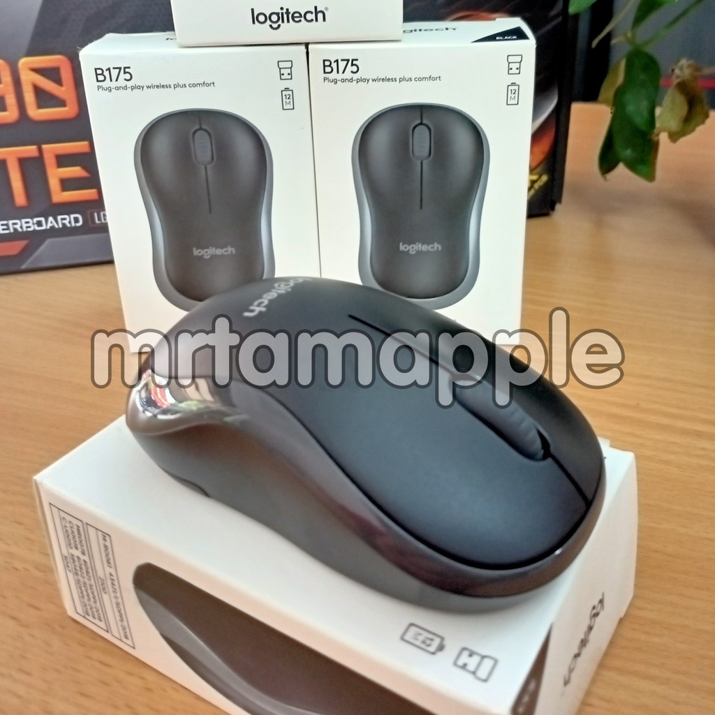 (CHUYÊN VĂN PHÒNG) CHUỘT KHÔNG DÂY LOGITECH B175 CHÍNH HÃNG (ĐEN XÁM)