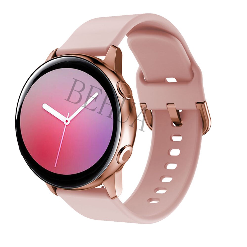 Dây Đeo Silicone 20mm 22mm Cho Đồng Hồ Samsung Galaxy Watch Active 2 40mm 44mm/ 3 41mm 45mm/ Huawei Gt 2 46 42mm